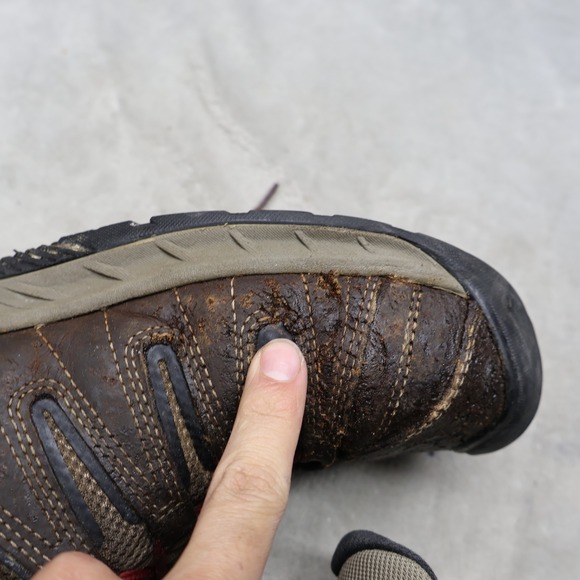Keen Mens 10D Work Boots Brown Flint II Waterproof Mid Safety Toe Slip-Resistant main image 13